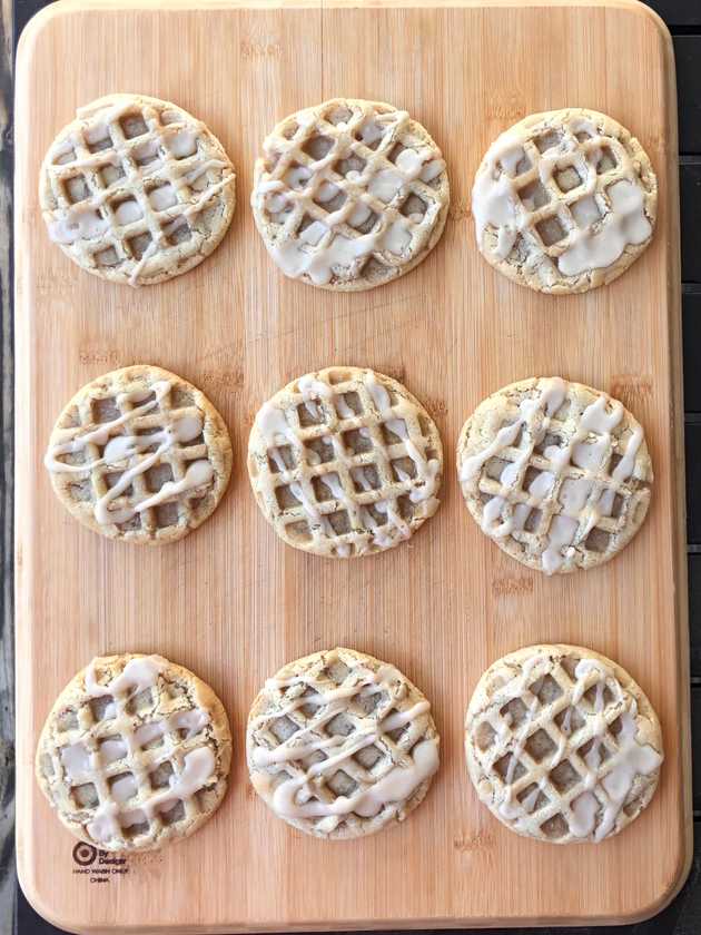 Look at all of those Waffle Maple Glaze cookies!