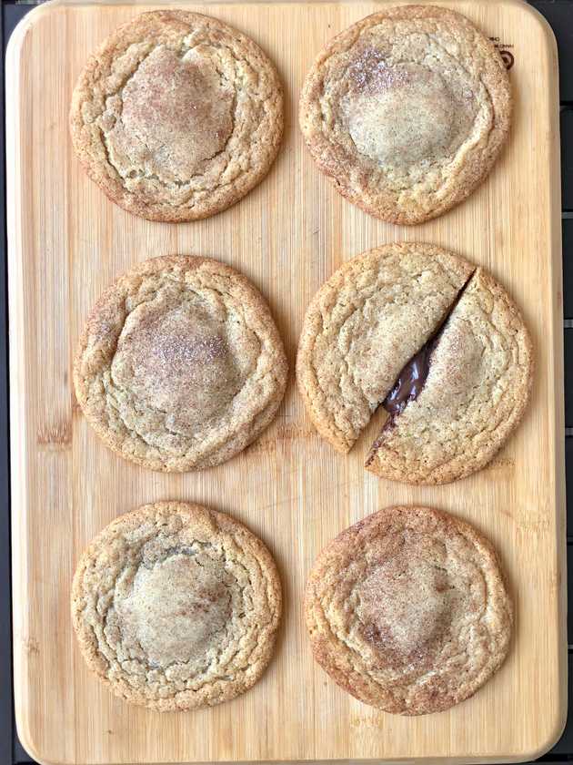 Look at all of those Nutella Churro cookies!