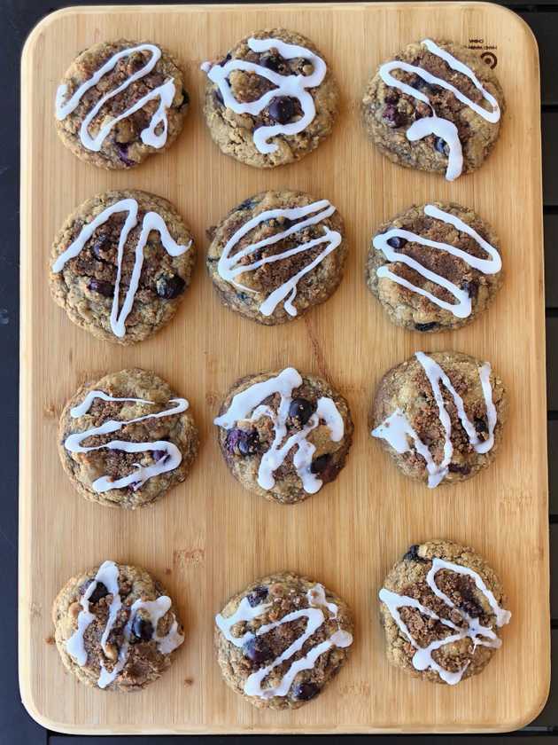 Look at all of those Blueberry Streusel cookies!