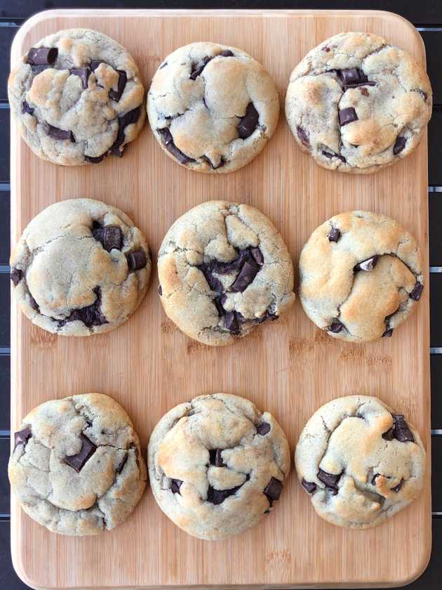 Look at all of those Brownie Stuffed Chocolate Chip Cookies!